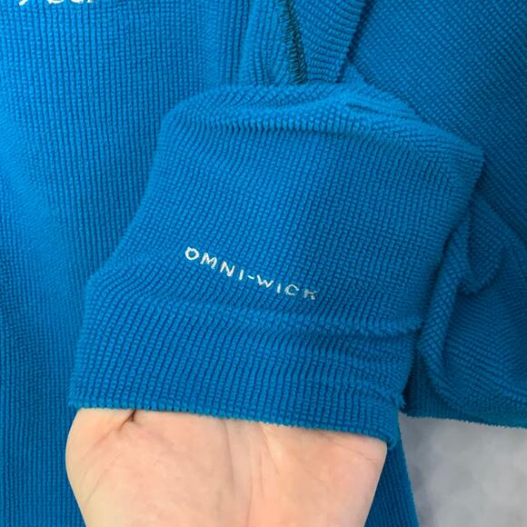 Columbia Omni-Wick 1/4 Zip Lightweight Fleece Pullover Women's Sz S Blue - Picture 5 of 6